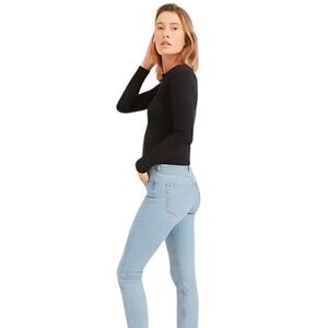 Like New Everlane Womens The Mid-Rise Skinny Jean Medium Blue Wash